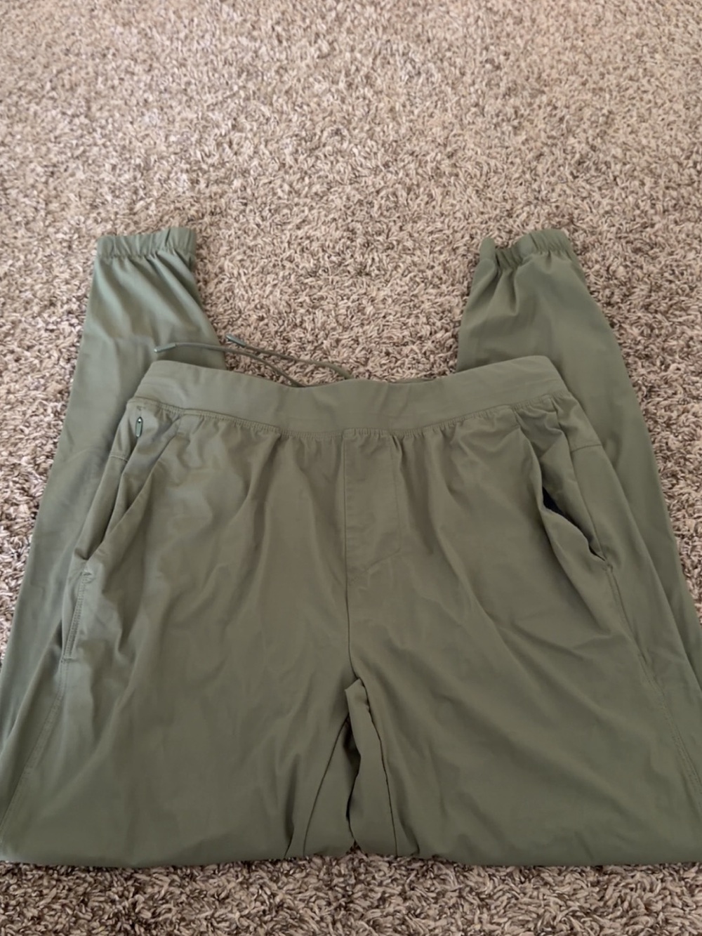 All in Motion Olive Green Jogger Pants with Zip Pockets
